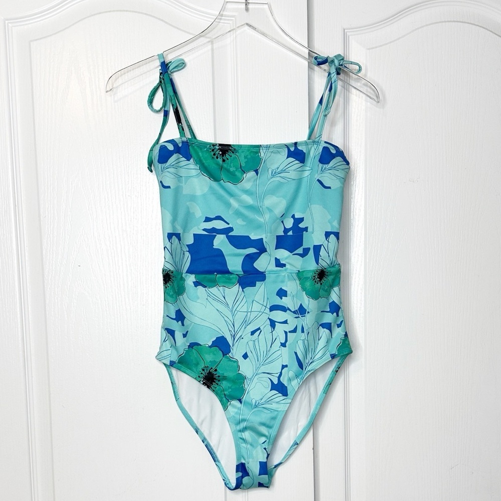 NWOT FREE PEOPLE Roopa x Beth Richards Floral One-Piece SWIMSUIT Size Medium - Picture 5 of 9